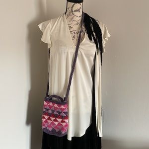 Stylish Mini bag from raffia. Handmade. New.